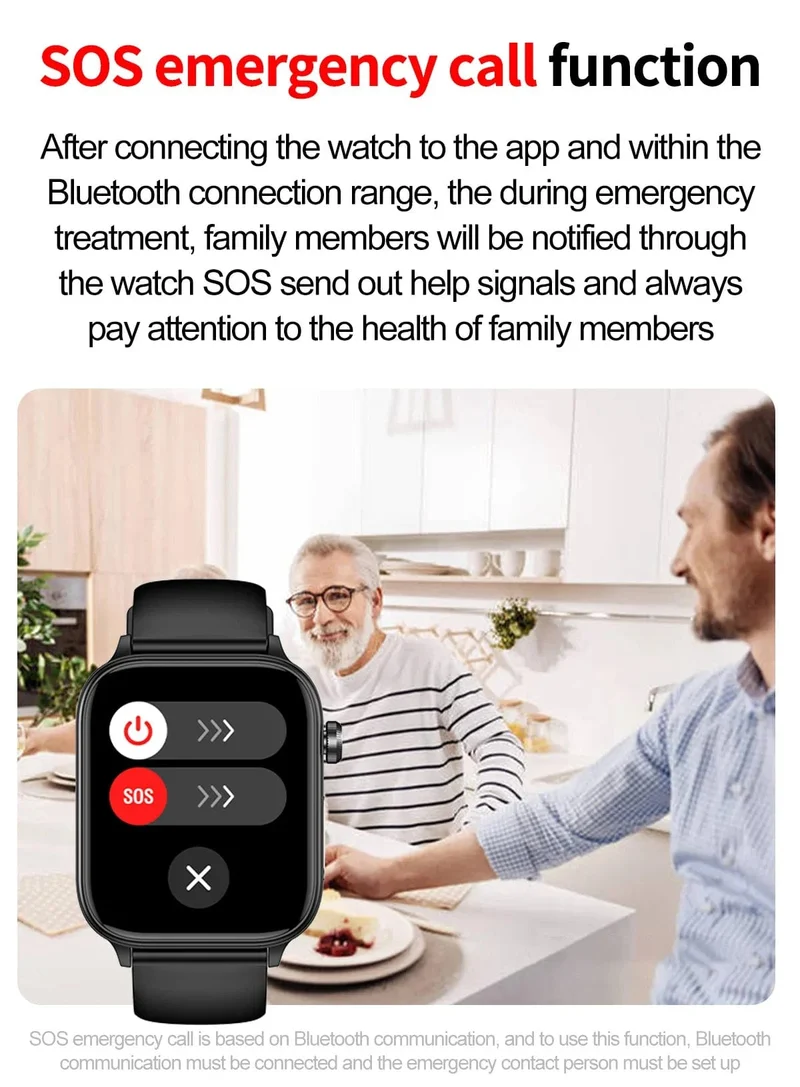 2024 Neue EKG + PPG Harnsäure Nicht-invasive Blutzucker-Smartwatch Männer Bluetooth-Anruf Herzfrequenz Blutdruck Smart Watch Frauen