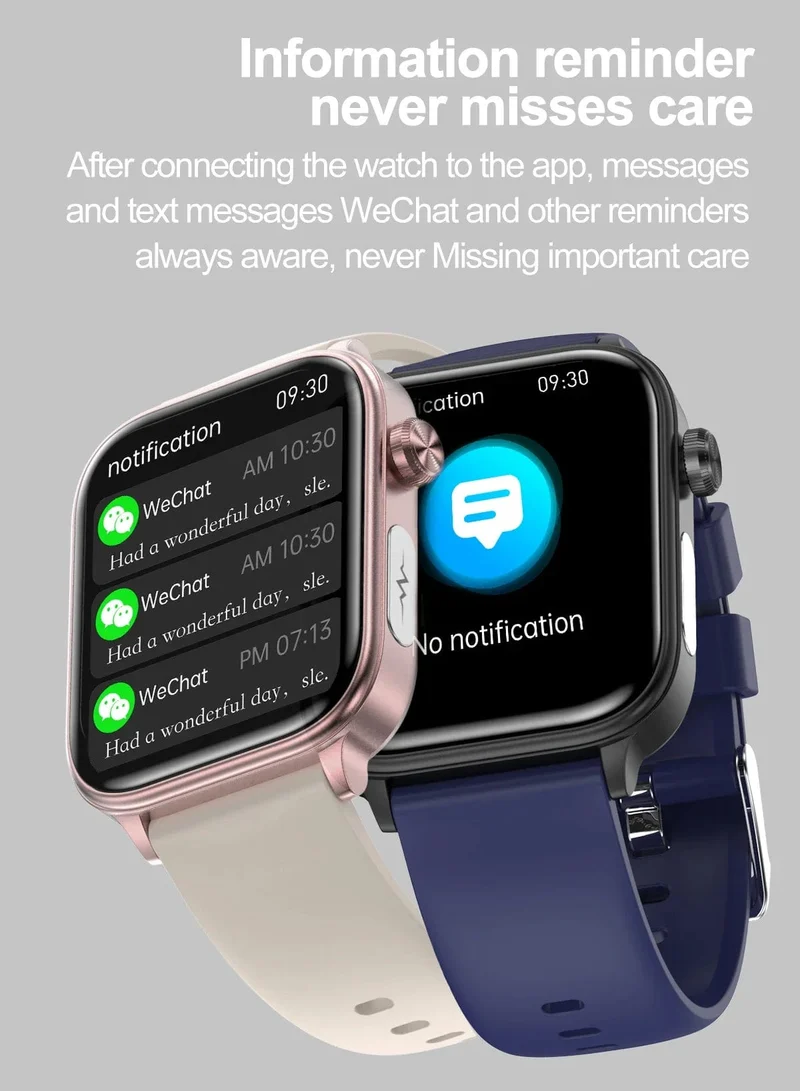 2024 Neue EKG + PPG Harnsäure Nicht-invasive Blutzucker-Smartwatch Männer Bluetooth-Anruf Herzfrequenz Blutdruck Smart Watch Frauen