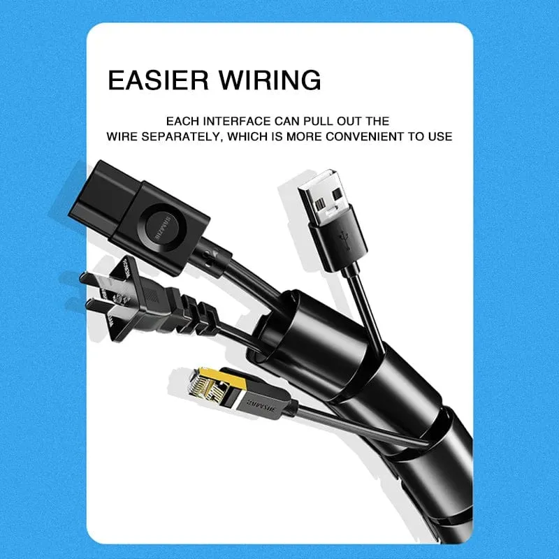 2M 16mm Flexible Spirale Kabel Draht Schutz Kabel Organizer Computer Kabel Schutzhülle Rohr Clip Organizer Management Tools