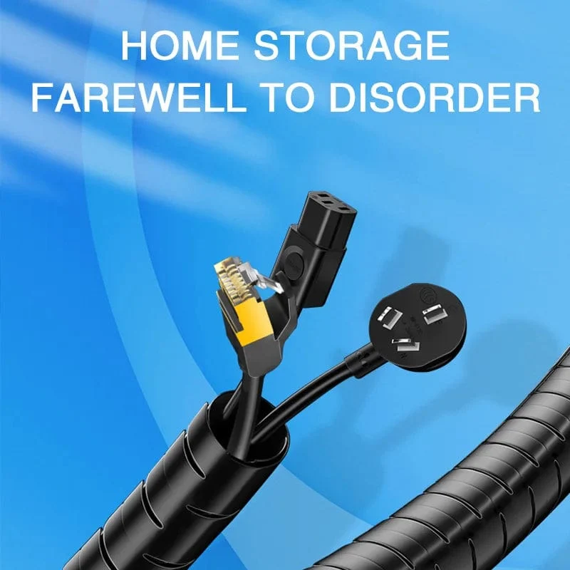 2M 16mm Flexible Spirale Kabel Draht Schutz Kabel Organizer Computer Kabel Schutzhülle Rohr Clip Organizer Management Tools