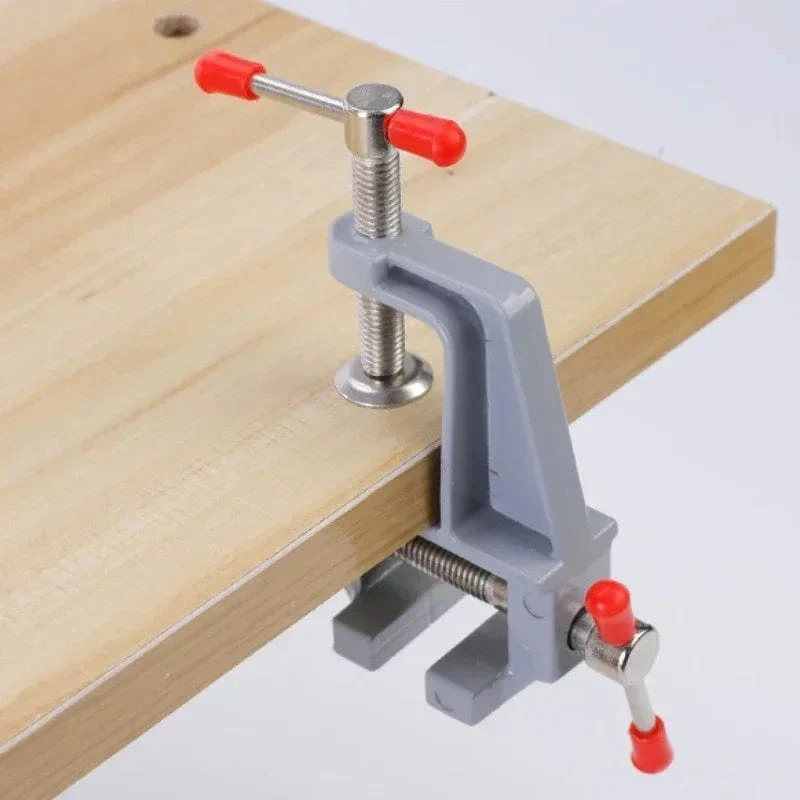 Schraubstock für Handwerksformen, festes Reparaturwerkzeug, 35 mm, Tisch- und Bankklemmschraubstock aus Aluminiumlegierung, multifunktionaler Schraubstocktisch