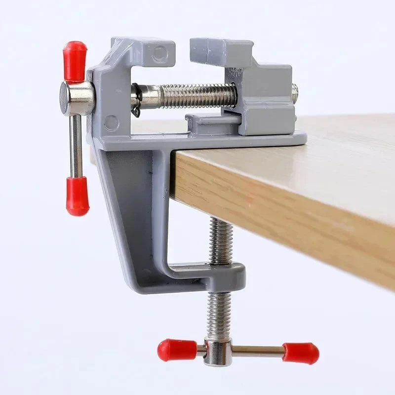 Schraubstock für Handwerksformen, festes Reparaturwerkzeug, 35 mm, Tisch- und Bankklemmschraubstock aus Aluminiumlegierung, multifunktionaler Schraubstocktisch