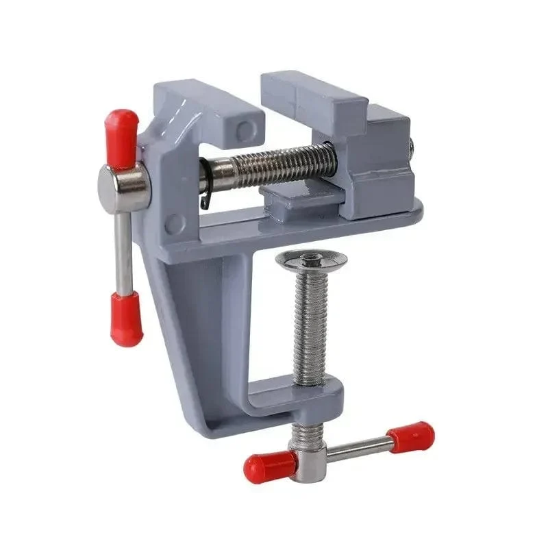 Schraubstock für Handwerksformen, festes Reparaturwerkzeug, 35 mm, Tisch- und Bankklemmschraubstock aus Aluminiumlegierung, multifunktionaler Schraubstocktisch