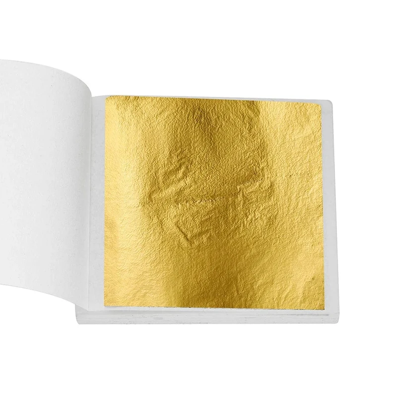 100–200 Blatt Blattgold-Imitation, Papier, Vergoldung, Epoxidharz, Form zum Befüllen, Dekorieren, Schmuckherstellung, Harzhandwerk, Werkzeug
