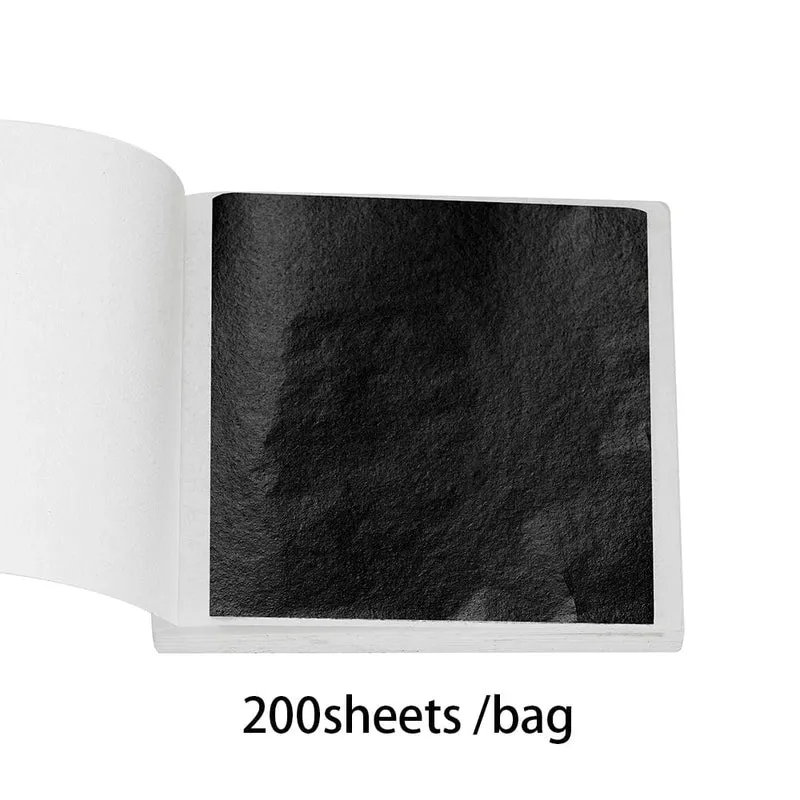 100–200 Blatt Blattgold-Imitation, Papier, Vergoldung, Epoxidharz, Form zum Befüllen, Dekorieren, Schmuckherstellung, Harzhandwerk, Werkzeug