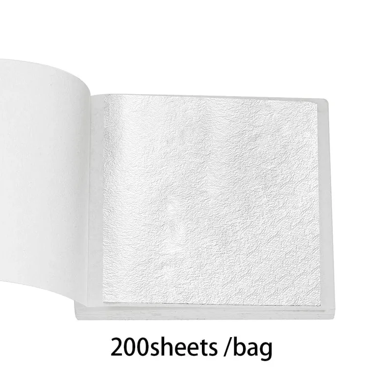 100–200 Blatt Blattgold-Imitation, Papier, Vergoldung, Epoxidharz, Form zum Befüllen, Dekorieren, Schmuckherstellung, Harzhandwerk, Werkzeug