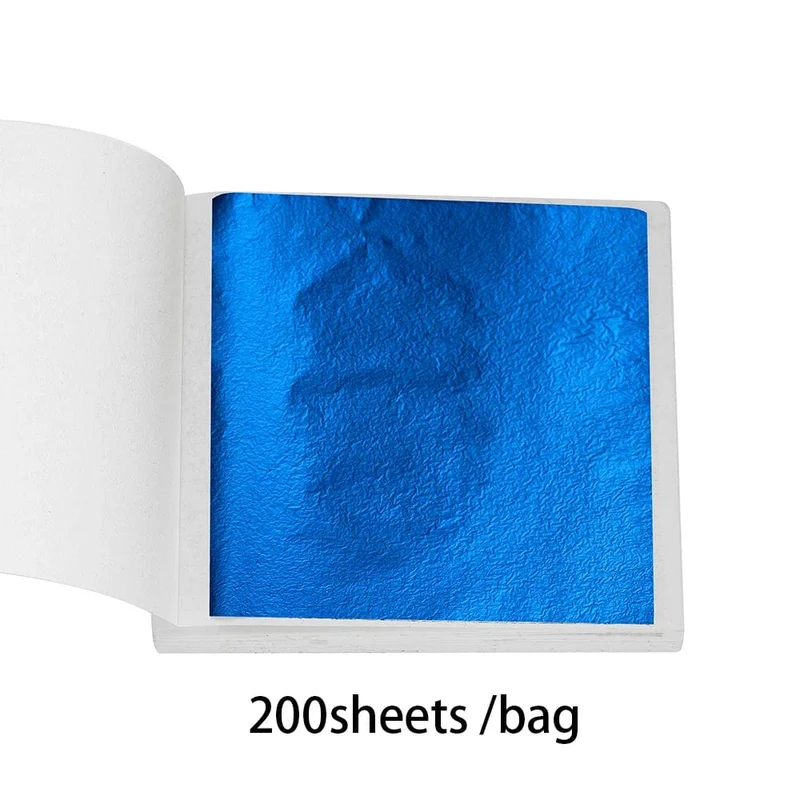 100–200 Blatt Blattgold-Imitation, Papier, Vergoldung, Epoxidharz, Form zum Befüllen, Dekorieren, Schmuckherstellung, Harzhandwerk, Werkzeug