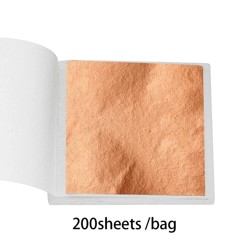 100–200 Blatt Blattgold-Imitation, Papier, Vergoldung, Epoxidharz, Form zum Befüllen, Dekorieren, Schmuckherstellung, Harzhandwerk, Werkzeug