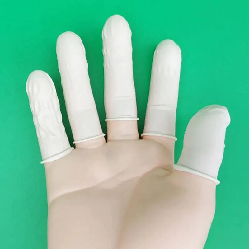 Sterile, puderfreie Einweghandschuhe aus Latex für industrielle elektronische Fingerspitzen, Uhrenreparaturwerkzeug für Uhrmacher
