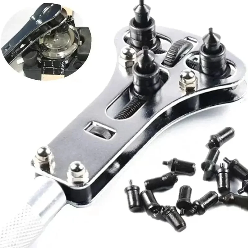 Uhrenreparaturwerkzeuge, Gehäuseöffner für Armbanduhren, verstellbarer Schraubenschlüssel, Reparaturwerkzeug, Kralle, Uhrenreparaturwerkzeuge, Gehäuseöffner
