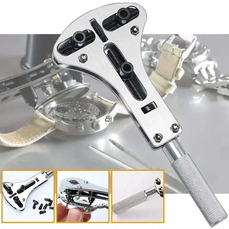 Uhrenreparaturwerkzeuge, Gehäuseöffner für Armbanduhren, verstellbarer Schraubenschlüssel, Reparaturwerkzeug, Kralle, Uhrenreparaturwerkzeuge, Gehäuseöffner