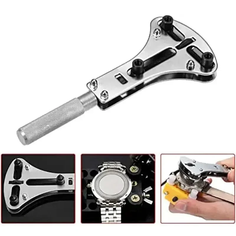 Uhrenreparaturwerkzeuge, Gehäuseöffner für Armbanduhren, verstellbarer Schraubenschlüssel, Reparaturwerkzeug, Kralle, Uhrenreparaturwerkzeuge, Gehäuseöffner