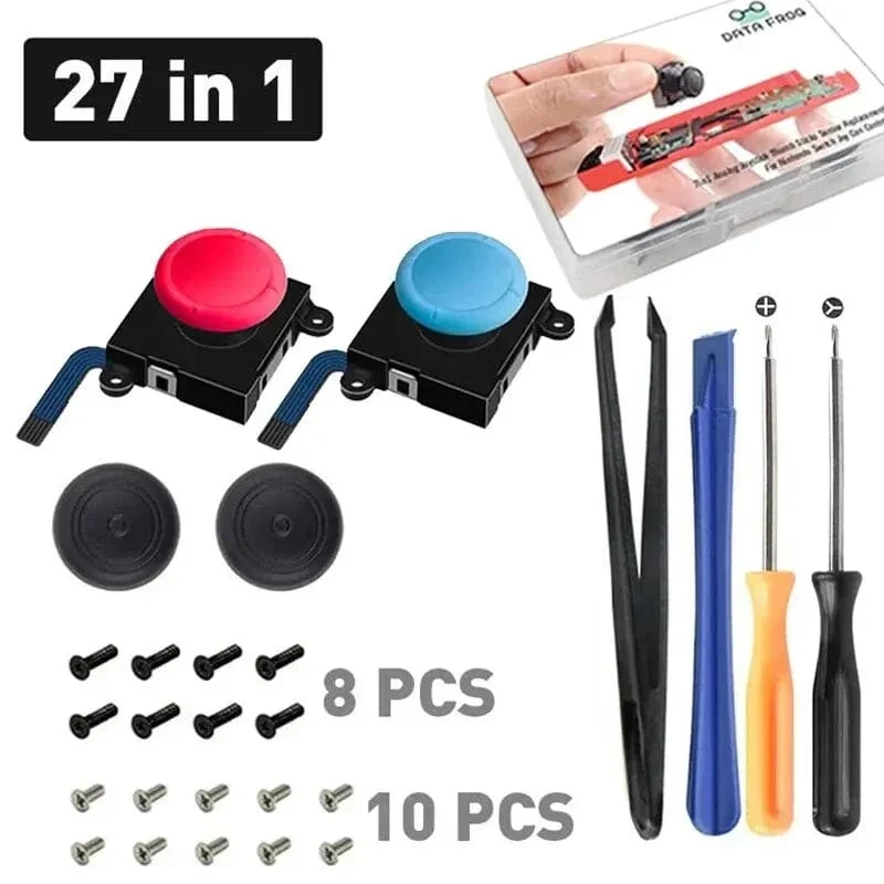 Ersatz-3D-Analog-Joystick für Nintendo Switch Joy-Con-Controller, Sensormodul, Potentiometer, Reparaturwerkzeug
