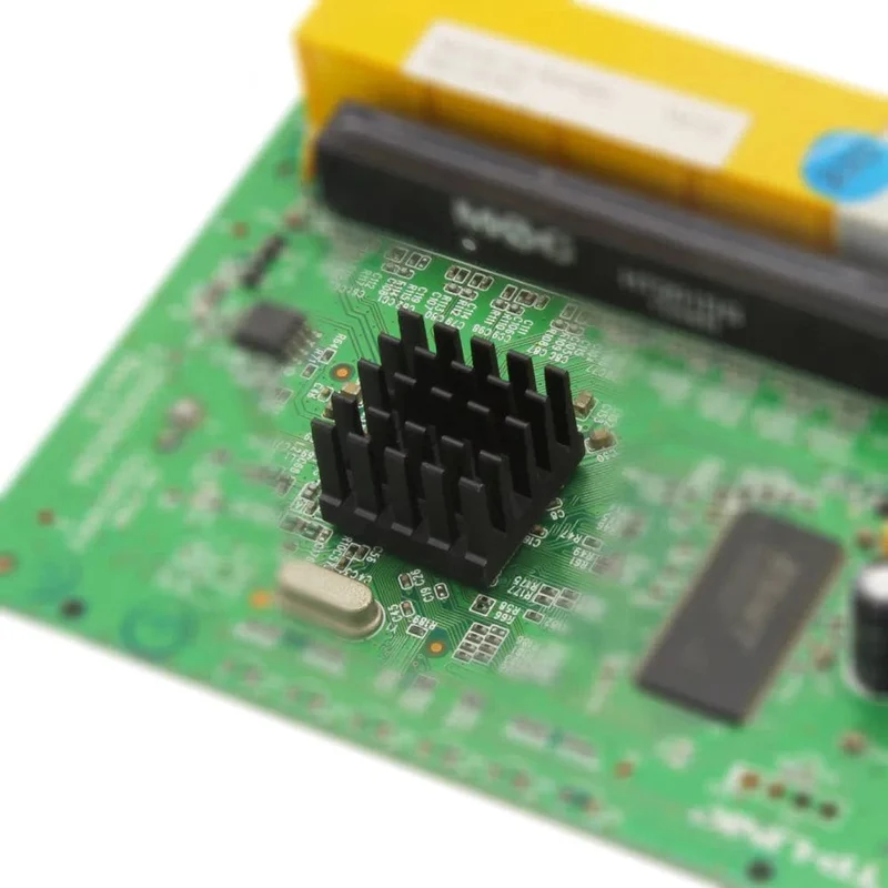 Aluminium-Kühlkörper, Kühlkörper für elektronische IC-Chips, RAM, MOS, Dynatron, Raspberry Pi, Kühlung mit wärmeleitendem Band