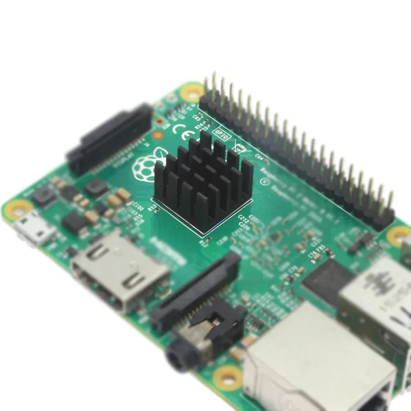 Aluminium-Kühlkörper, Kühlkörper für elektronische IC-Chips, RAM, MOS, Dynatron, Raspberry Pi, Kühlung mit wärmeleitendem Band