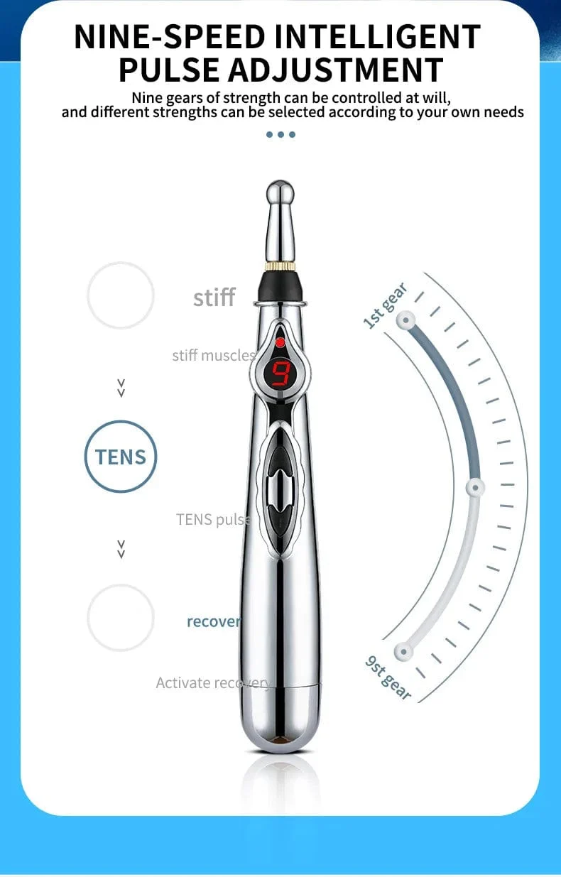 Elektronischer Akupunkturstift, Akupunkturpunktstift, Akupunkturpunktstift, Meridian-Energiemeridianstift, Massagestift, Akupunktur-Akupunktur