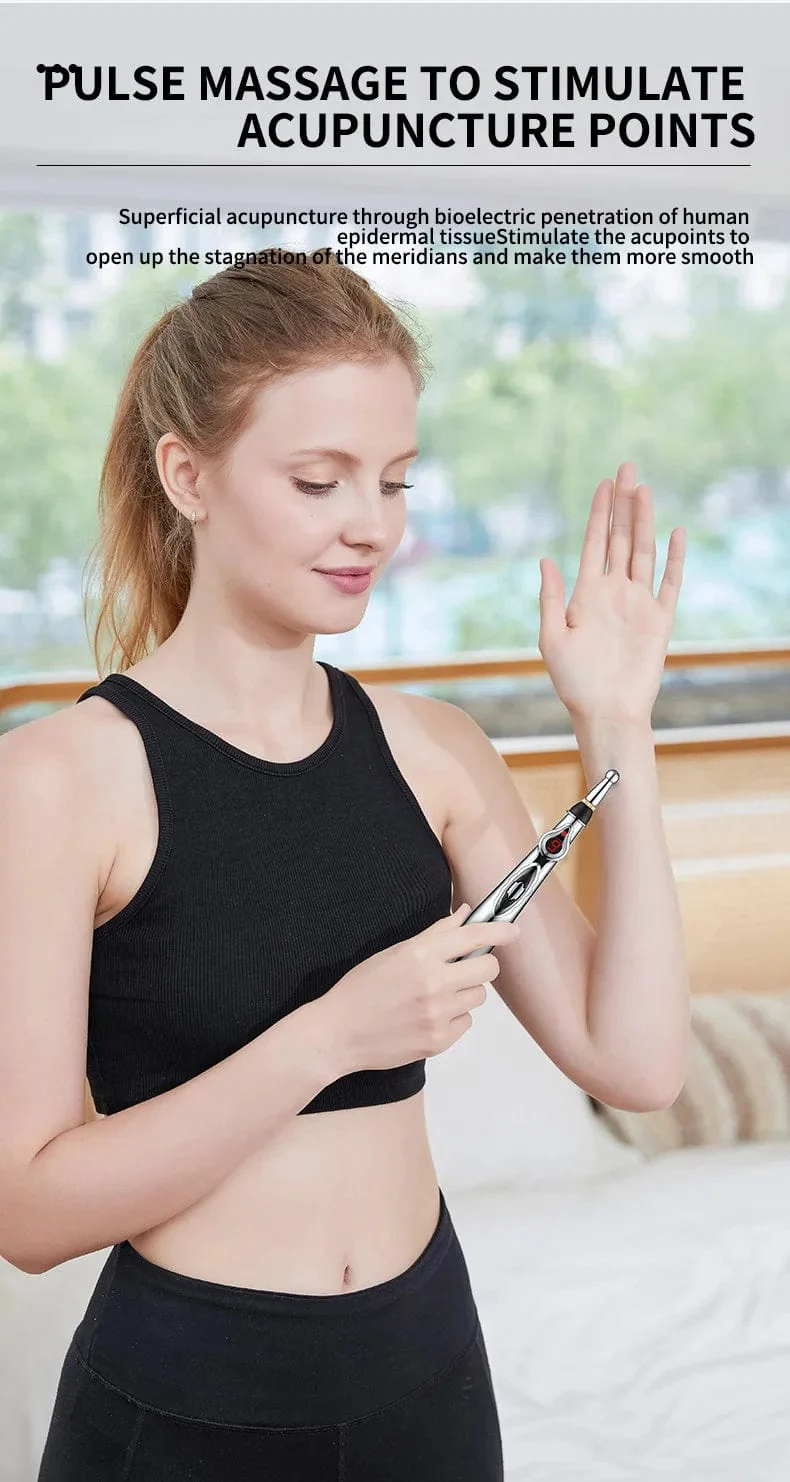 Elektronischer Akupunkturstift, Akupunkturpunktstift, Akupunkturpunktstift, Meridian-Energiemeridianstift, Massagestift, Akupunktur-Akupunktur