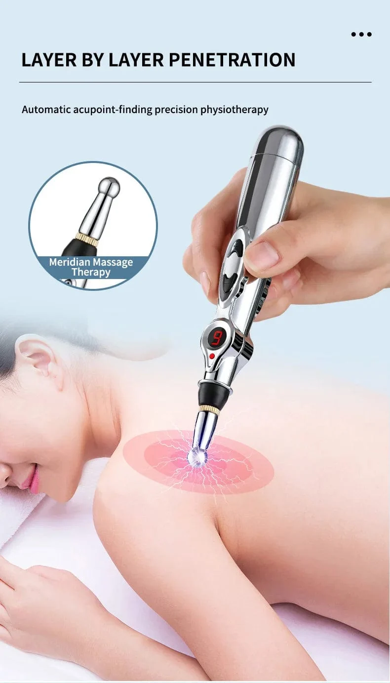 Elektronischer Akupunkturstift, Akupunkturpunktstift, Akupunkturpunktstift, Meridian-Energiemeridianstift, Massagestift, Akupunktur-Akupunktur