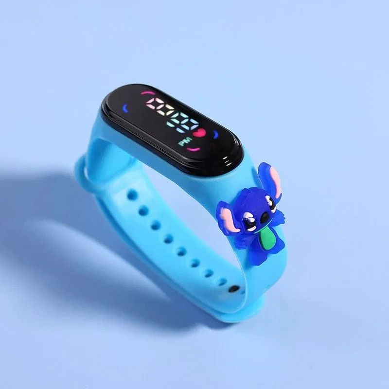 Mode Mickey Kinder Uhren Für Mädchen Elektronische Armband Sport Touch LED Spiderman Puppe Kinder Uhr Frauen Wasserdichte Uhr