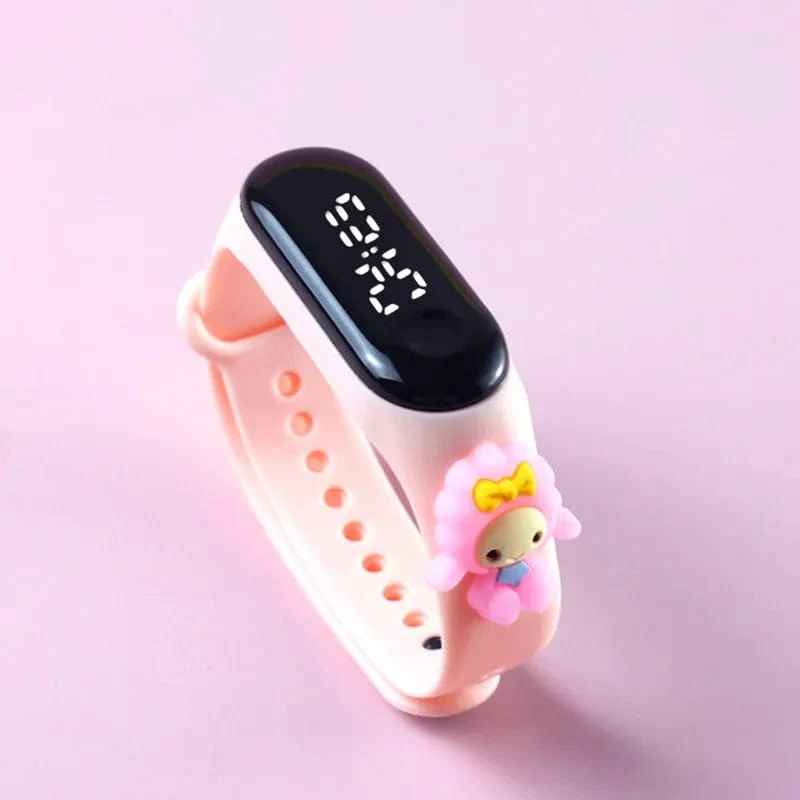 Mode Mickey Kinder Uhren Für Mädchen Elektronische Armband Sport Touch LED Spiderman Puppe Kinder Uhr Frauen Wasserdichte Uhr