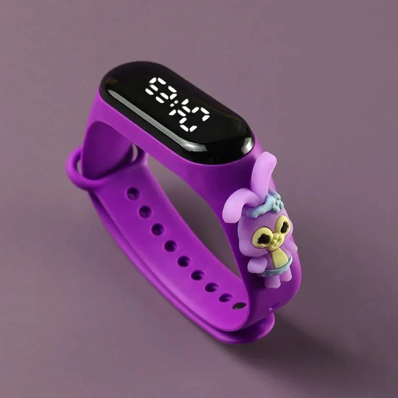 Mode Mickey Kinder Uhren Für Mädchen Elektronische Armband Sport Touch LED Spiderman Puppe Kinder Uhr Frauen Wasserdichte Uhr