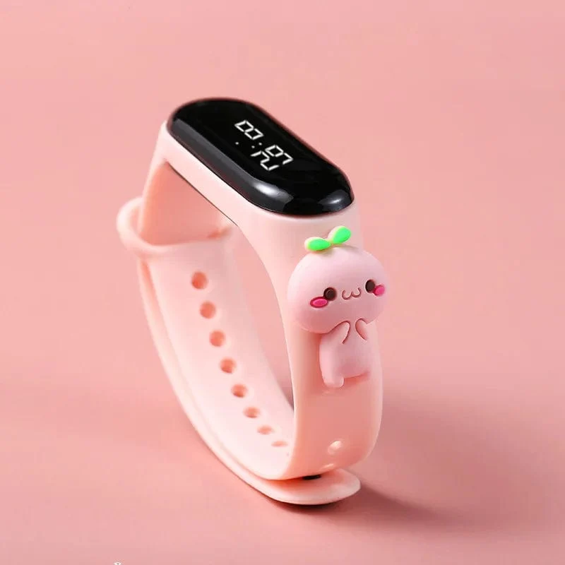 Mode Mickey Kinder Uhren Für Mädchen Elektronische Armband Sport Touch LED Spiderman Puppe Kinder Uhr Frauen Wasserdichte Uhr