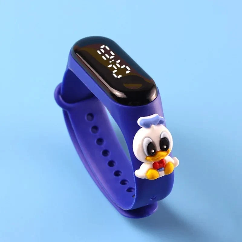 Mode Mickey Kinder Uhren Für Mädchen Elektronische Armband Sport Touch LED Spiderman Puppe Kinder Uhr Frauen Wasserdichte Uhr