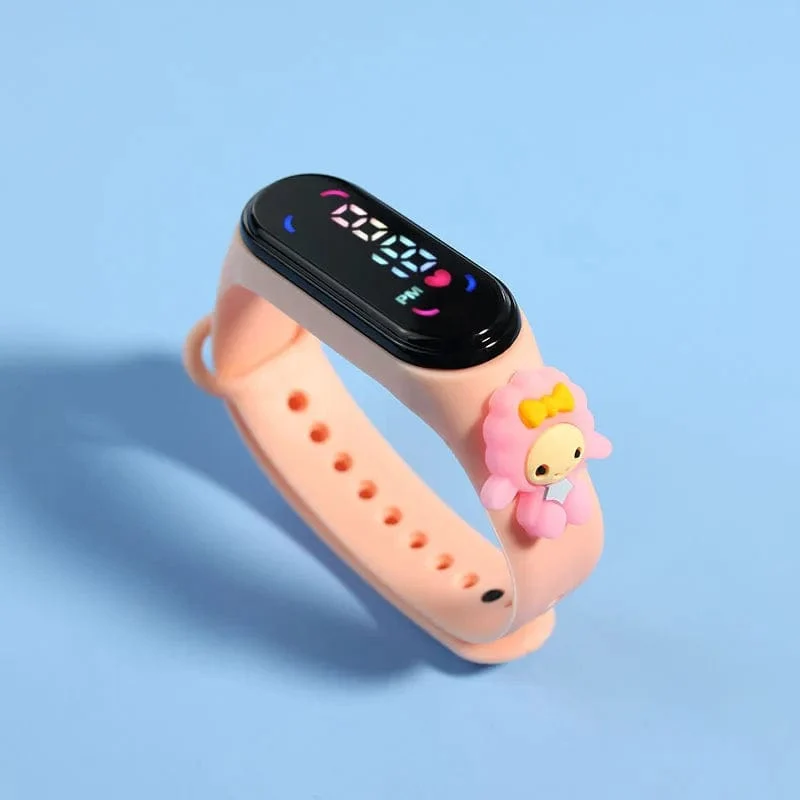 Mode Mickey Kinder Uhren Für Mädchen Elektronische Armband Sport Touch LED Spiderman Puppe Kinder Uhr Frauen Wasserdichte Uhr
