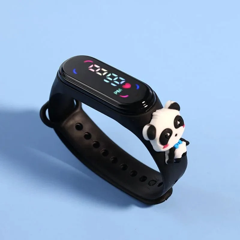 Mode Mickey Kinder Uhren Für Mädchen Elektronische Armband Sport Touch LED Spiderman Puppe Kinder Uhr Frauen Wasserdichte Uhr
