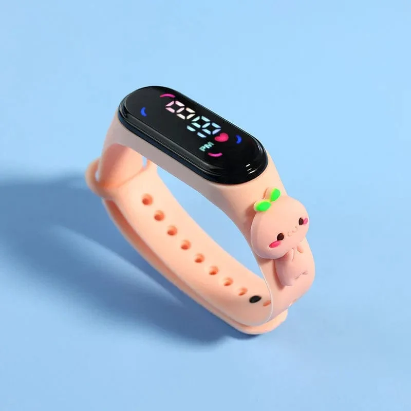 Mode Mickey Kinder Uhren Für Mädchen Elektronische Armband Sport Touch LED Spiderman Puppe Kinder Uhr Frauen Wasserdichte Uhr