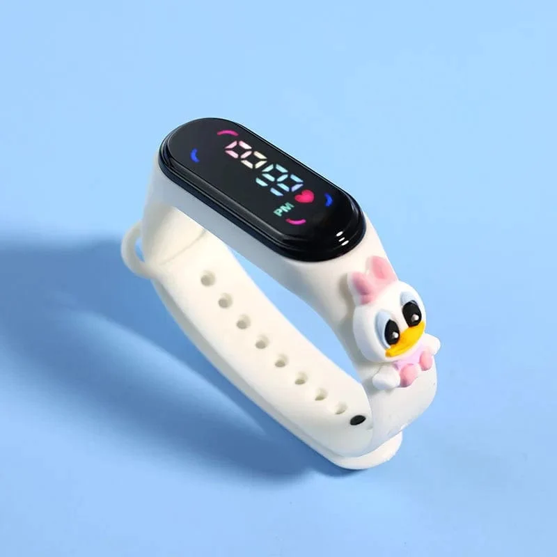 Mode Mickey Kinder Uhren Für Mädchen Elektronische Armband Sport Touch LED Spiderman Puppe Kinder Uhr Frauen Wasserdichte Uhr