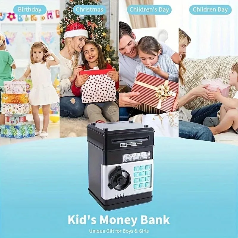 Elektronisches Sparschwein, Passwort-Safe, Geldboxen für Kinder, digitale Münzen, Bargeld sparen, Safe, Geldautomat, Geschenke für Kinder
