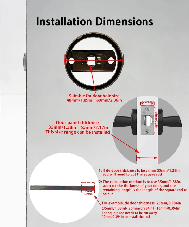 RAYKUBE M5 Tuya BLE Fingerabdruck-Türschloss Digitales elektronisches Schloss mit Passwort/Schlüssel/IC-Karte/Smartlife/Tuya APP-Entsperren