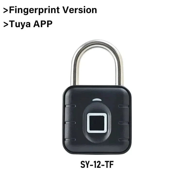 Elektronisches Schloss Tuya Bluetooth Fingerabdruck-Vorhängeschloss Digitales Gepäckschloss APP Temporäres Passwort Fern IP67 Dekompressionsspielzeug