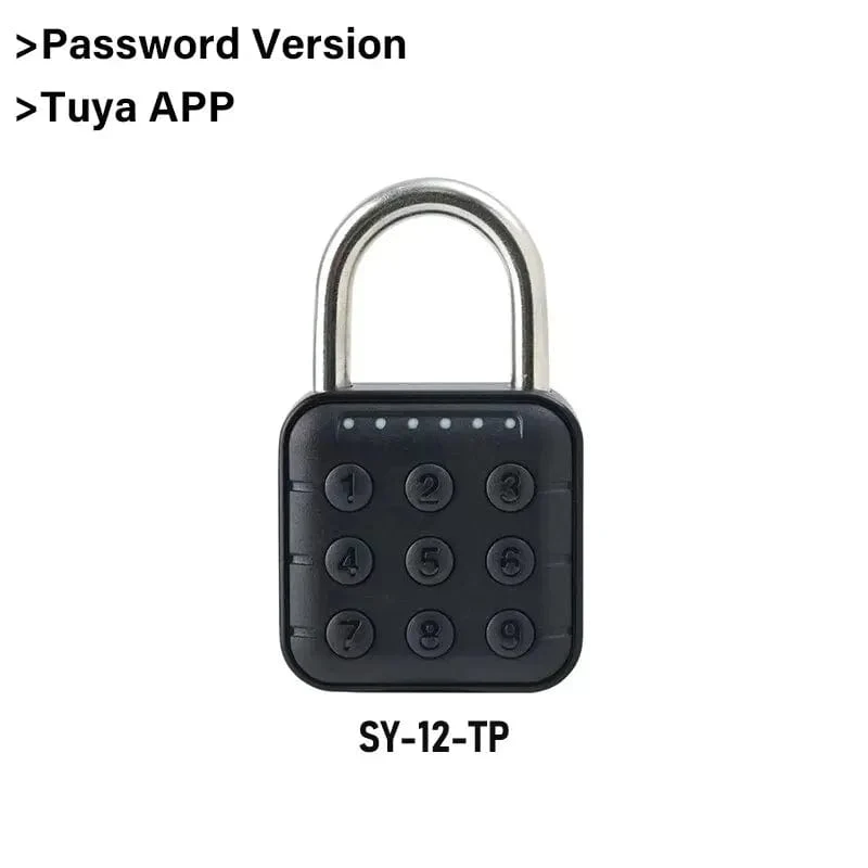 Elektronisches Schloss Tuya Bluetooth Fingerabdruck-Vorhängeschloss Digitales Gepäckschloss APP Temporäres Passwort Fern IP67 Dekompressionsspielzeug