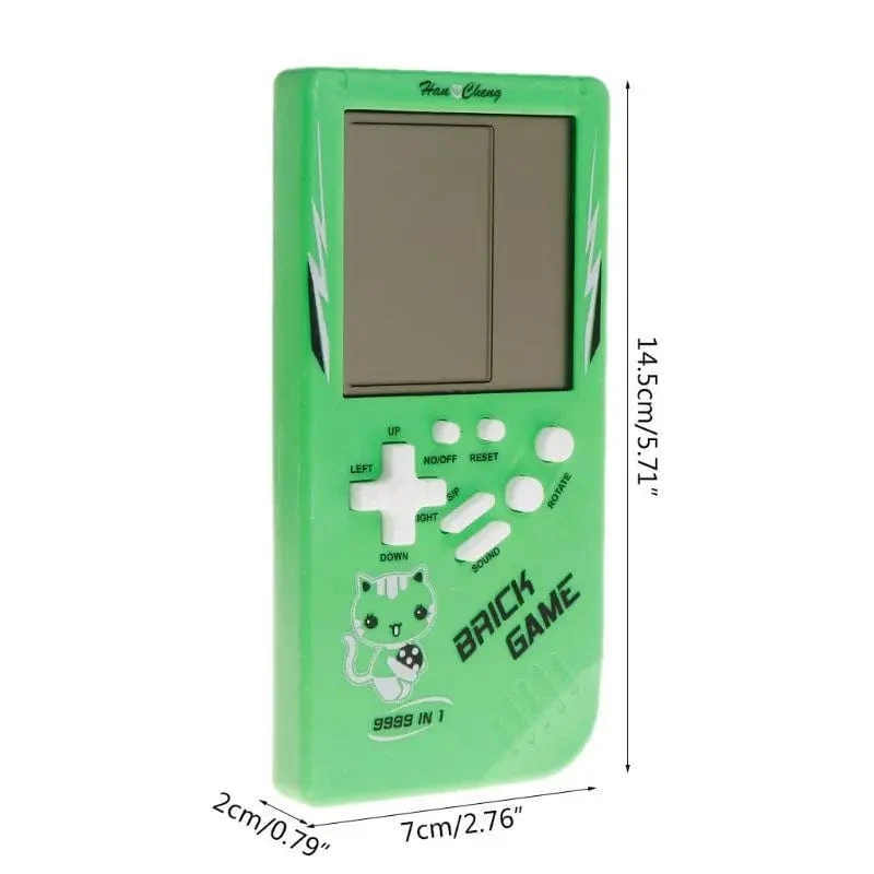 Tetris-Spielkonsole mit großem Bildschirm, Retro, klassische Retro-Handheld-Spielkonsole für Kinder, elektronisches Spielzeug