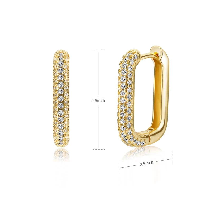 Quadrat Kreis Hoop Ohrringe Für Frauen Luxus Edelstahl Ohrringe zerreißen Hochzeit Schmuck aretes mujer
