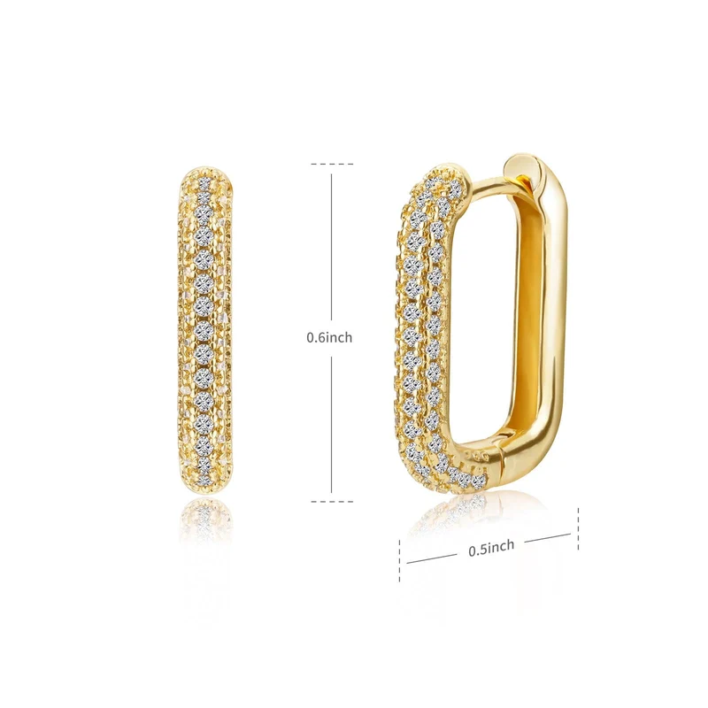 Quadrat Kreis Hoop Ohrringe Für Frauen Luxus Edelstahl Ohrringe zerreißen Hochzeit Schmuck aretes mujer