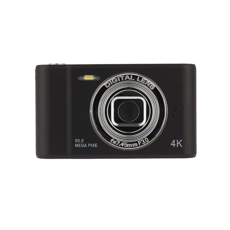 4K-Digitalkamera, Mini-Retro-Reise-Selfie-Kamera, 50 Megapixel, HD-Fotografie, 2.4-Zoll-Bildschirm, Einsteiger-Selfie-Cam für den Kindercampus