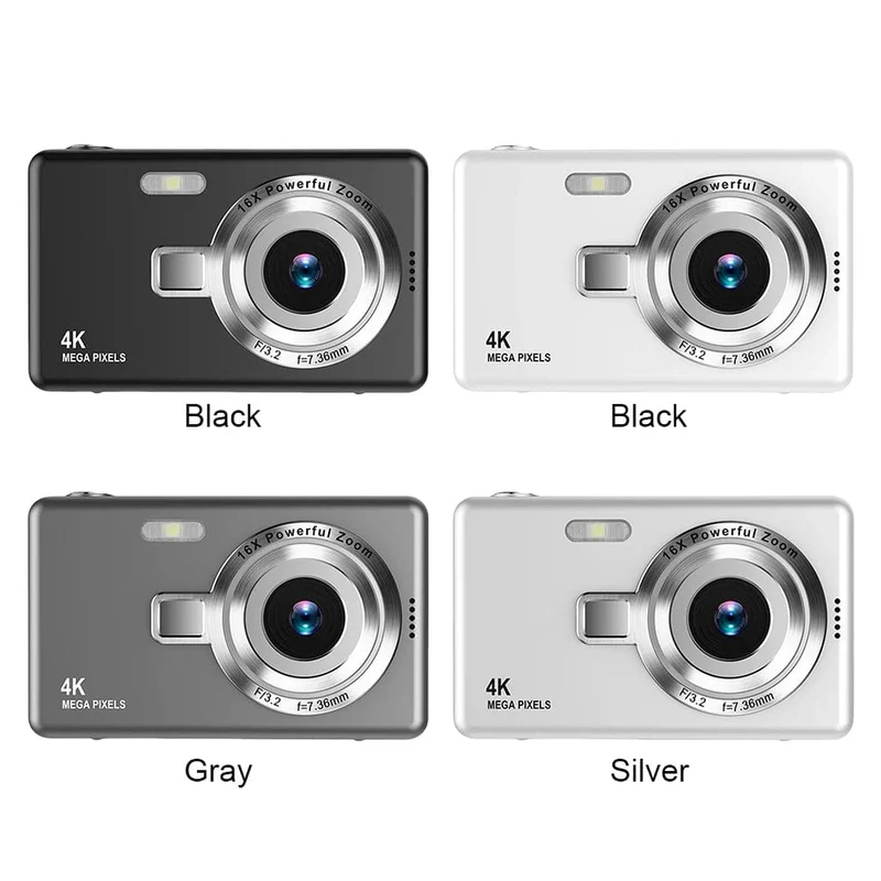 Tragbare Vlogging-Kamera mit 1080P HD, 16-fach-Zoom, Autofokus, Vlogging-Kamera, Anti-Shake, 2.4-Zoll-IPS-Bildschirm für die Fotografie von Kindern und Erwachsenen