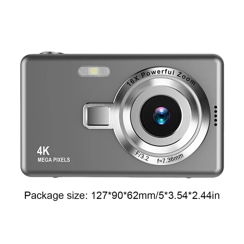 Tragbare Vlogging-Kamera mit 1080P HD, 16-fach-Zoom, Autofokus, Vlogging-Kamera, Anti-Shake, 2.4-Zoll-IPS-Bildschirm für die Fotografie von Kindern und Erwachsenen