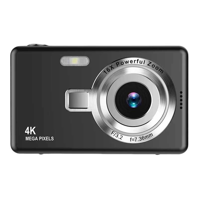Tragbare Vlogging-Kamera mit 1080P HD, 16-fach-Zoom, Autofokus, Vlogging-Kamera, Anti-Shake, 2.4-Zoll-IPS-Bildschirm für die Fotografie von Kindern und Erwachsenen