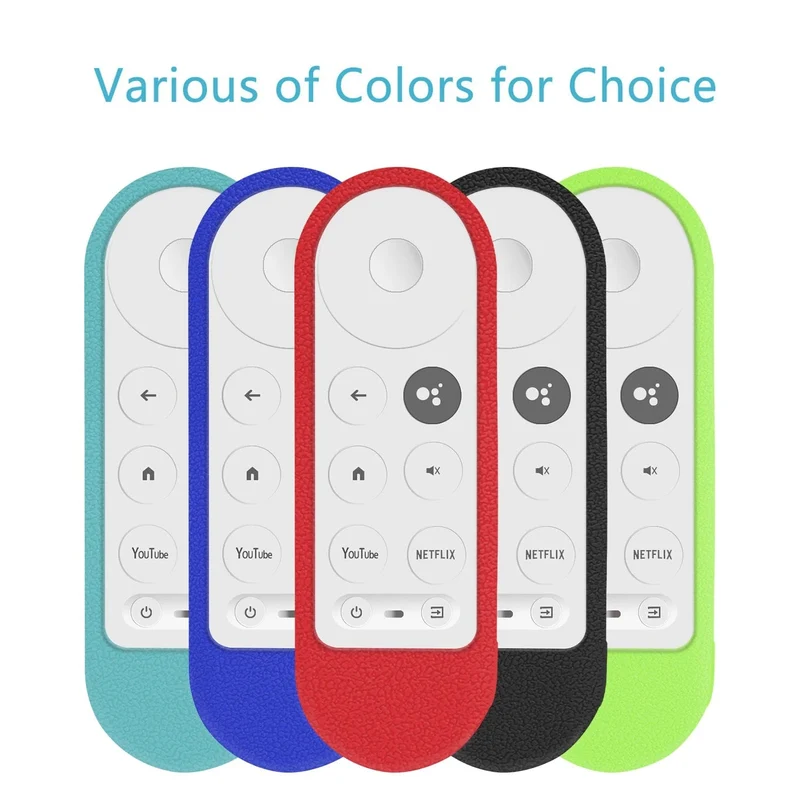 Silikon-Schutzhülle passend für Google Chromecast TV G9N9N 2020 Sprachfernbedienung, stoßfeste, weiche Schutzhülle