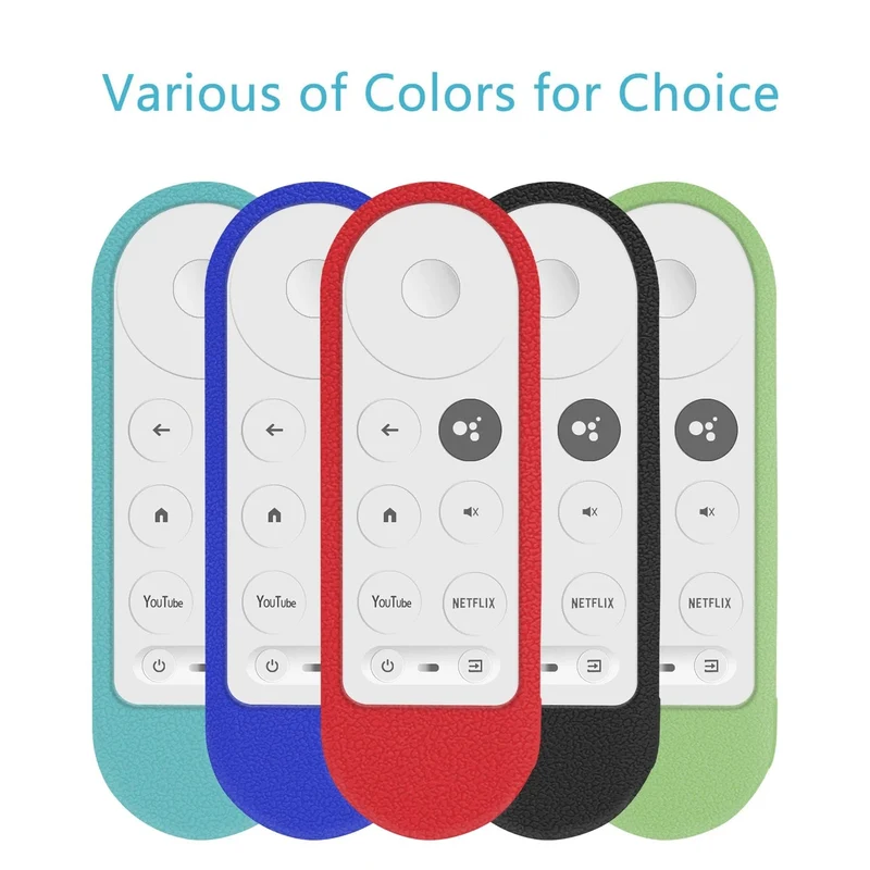 Silikon-Schutzhülle passend für Google Chromecast TV G9N9N 2020 Sprachfernbedienung, stoßfeste, weiche Schutzhülle
