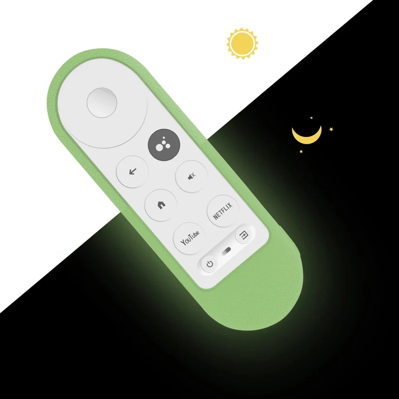Silikon-Schutzhülle passend für Google Chromecast TV G9N9N 2020 Sprachfernbedienung, stoßfeste, weiche Schutzhülle