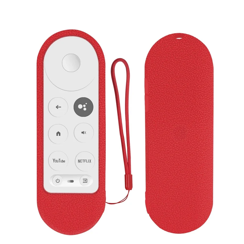 Silikon-Schutzhülle passend für Google Chromecast TV G9N9N 2020 Sprachfernbedienung, stoßfeste, weiche Schutzhülle