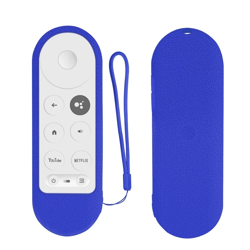 Silikon-Schutzhülle passend für Google Chromecast TV G9N9N 2020 Sprachfernbedienung, stoßfeste, weiche Schutzhülle