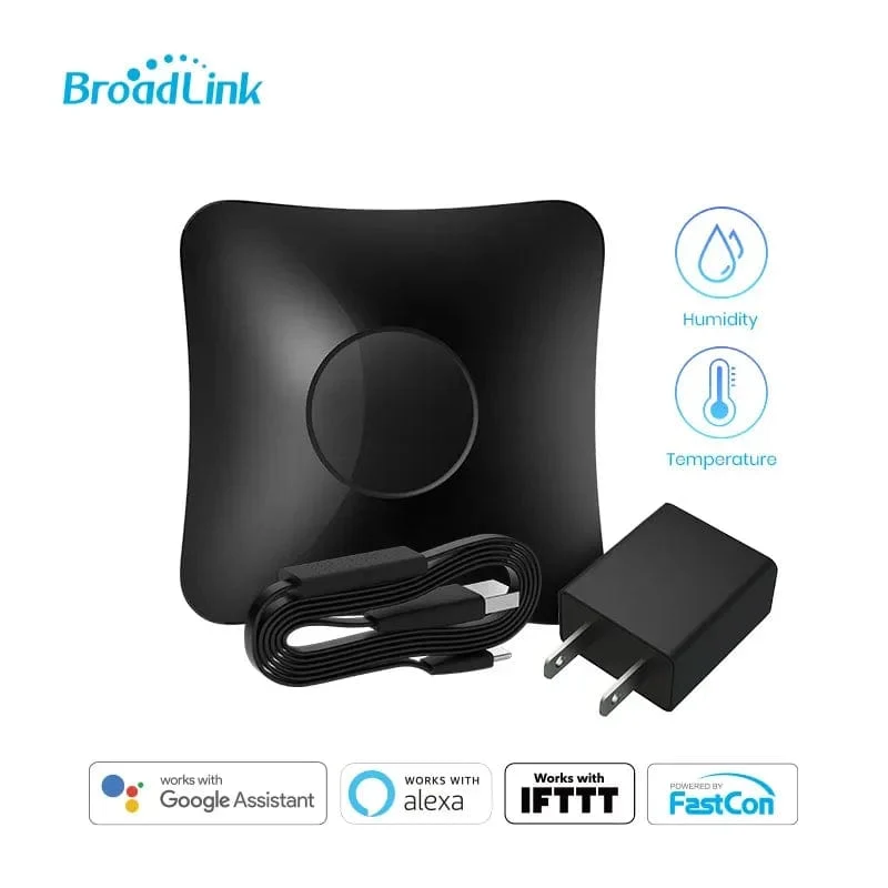 BroadLink RM4 Pro Version Kabelloser Universal Remote Hub mit HTS2 Temperatur- und Feuchtigkeitssensor Smart Home Lösung
