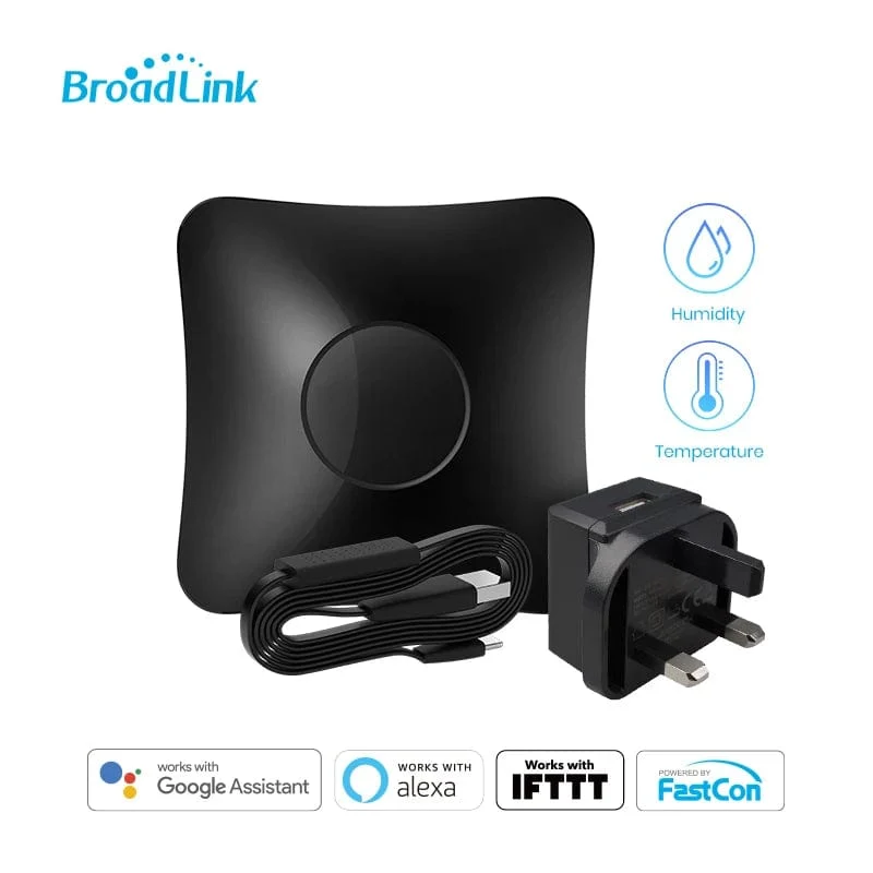 BroadLink RM4 Pro Version Kabelloser Universal Remote Hub mit HTS2 Temperatur- und Feuchtigkeitssensor Smart Home Lösung