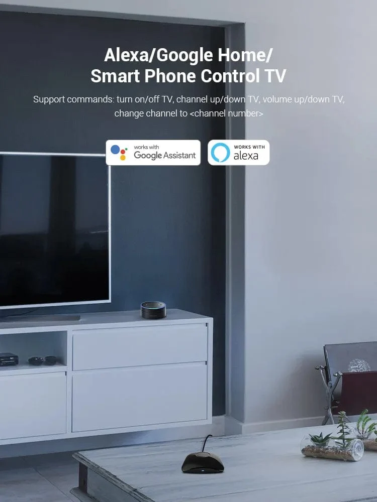 BroadLink RM4 Pro Version Kabelloser Universal Remote Hub mit HTS2 Temperatur- und Feuchtigkeitssensor Smart Home Lösung